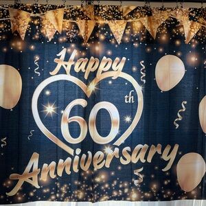 Happy 60th Anniversary Curtain